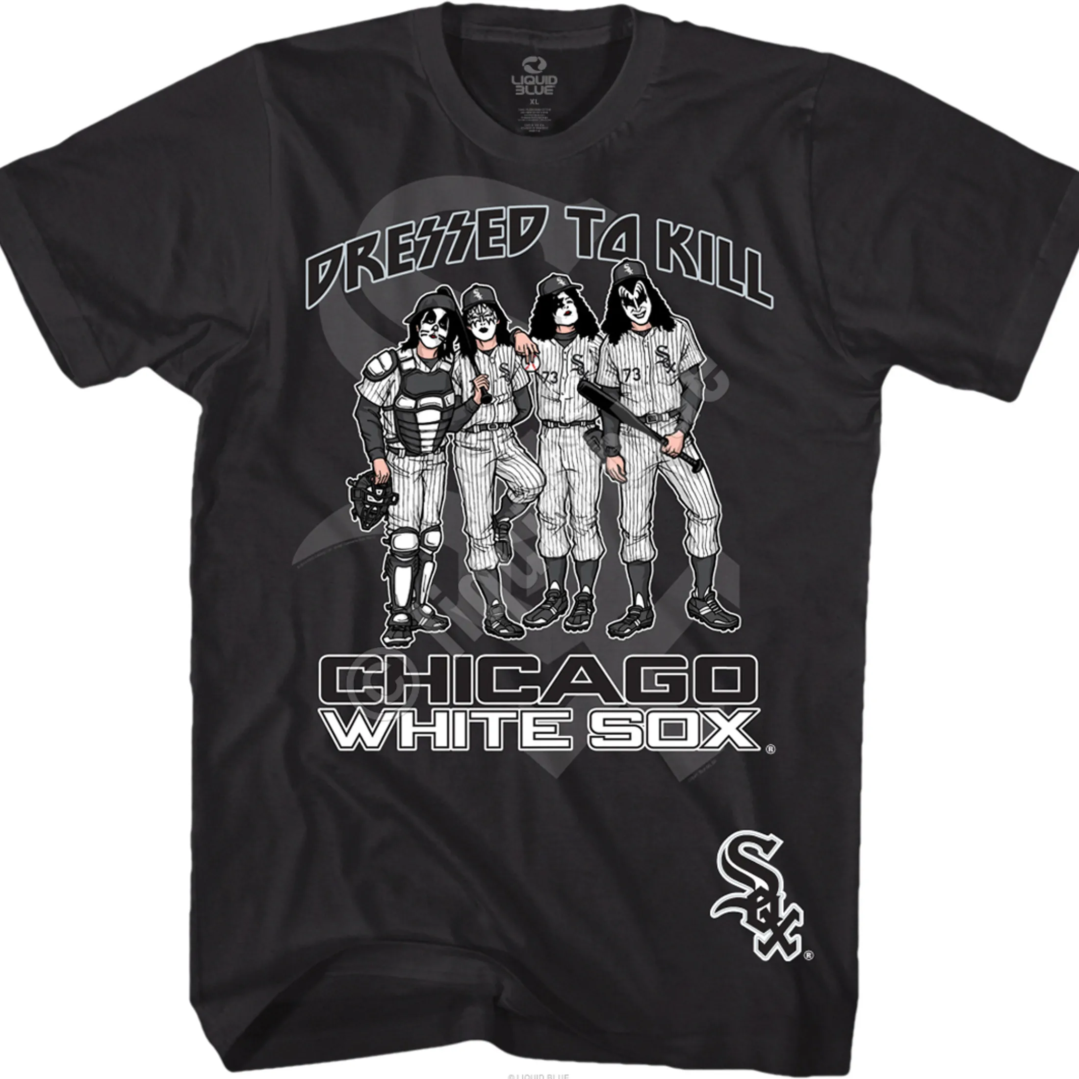Sale Chicago White Sox Dressed to Kill Black T-Shirt T-Shirt | Chicago White Sox