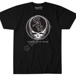 Online Chicago White Sox Steal Your Base Black Athletic T-Shirt Athletic T-Shirt | Chicago White Sox