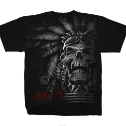 Sale Chief Skull Black T-Shirt T-Shirt | Luctus