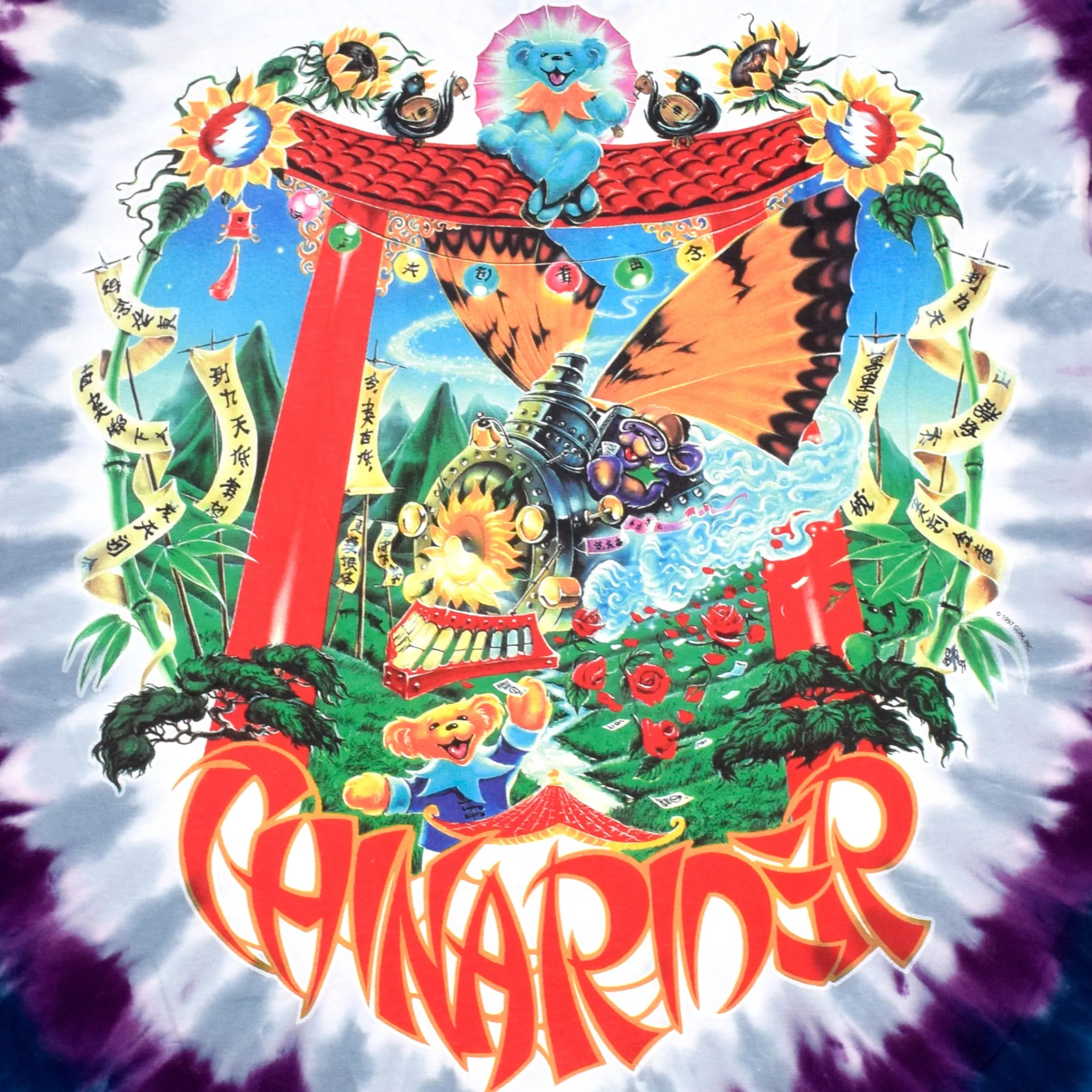 Best China Rider Tie-Dye T-Shirt T-Shirt | Grateful Dead