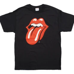 Fashion Classic Tongue Black T-Shirt T-Shirt | Rolling Stones