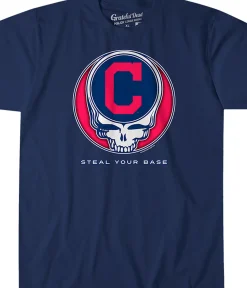 Best Cleveland Guardians Steal Your Base Navy Athletic T-Shirt Athletic T-Shirt | Cleveland Guardians