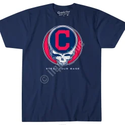 Best Cleveland Guardians Steal Your Base Navy Athletic T-Shirt Athletic T-Shirt | Cleveland Guardians