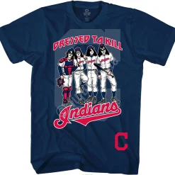 Hot Cleveland Indians Dressed to Kill Navy T-Shirt T-Shirt | Cleveland Guardians
