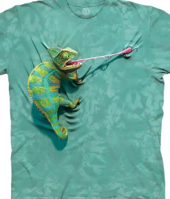 New Climbing Chameleon Kids' T-Shirt Kids Youth | Reptiles And Amphibians