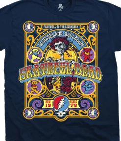 Sale Closing Of Winterland Navy T-Shirt T-Shirt | Grateful Dead