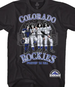 Discount Colorado Rockies Dressed to Kill Black T-Shirt T-Shirt | Colorado Rockies