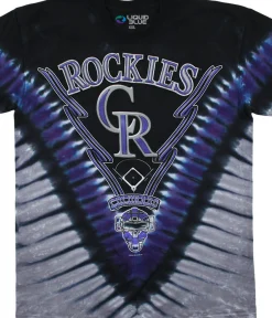 Best Colorado Rockies V Tie-Dye T-Shirt T-Shirt | Colorado Rockies