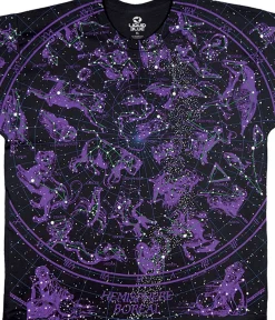 Discount Constellation Black T-Shirt T-Shirt | Space