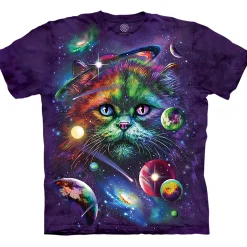 Sale Cosmic Cat Classic Cotton T-Shirt T-Shirt | Pets