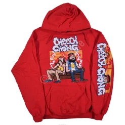 Clearance Couch Locked Red Sleeve Printed Hoodie Hoodie | Cheech And Chong