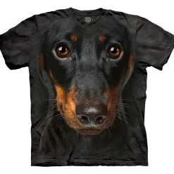 Clearance Dachshund Face Classic Cotton T-Shirt T-Shirt | Pets