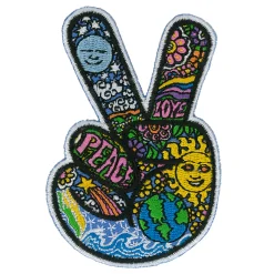 Hot Dan Morris Peace Finger Patch Patches | Americana