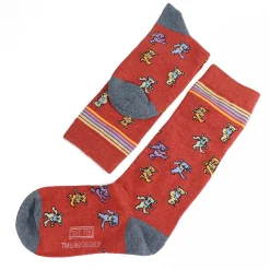 Hot Dancin Bears Red Socks Socks | Grateful Dead