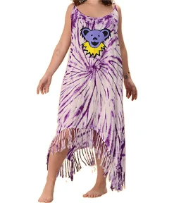 Fashion Dancing Bear Fringe String Assorted Tie Dye Dress Skirts | Grateful Dead