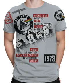 Best Dark Side 1973 Grey T-Shirt T-Shirt | Pink Floyd