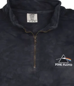 Outlet Dark Side 1/4 Zip Pullover Comfort Colors Tie-Dye Sweatshirt Sweatshirt | Pink Floyd