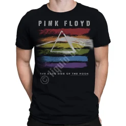 Hot Dark Side Brushed Black Athletic T-Shirt Athletic T-Shirt | Pink Floyd