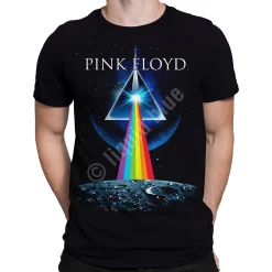 Best Dark Side Invasion Black T-Shirt T-Shirt | Pink Floyd
