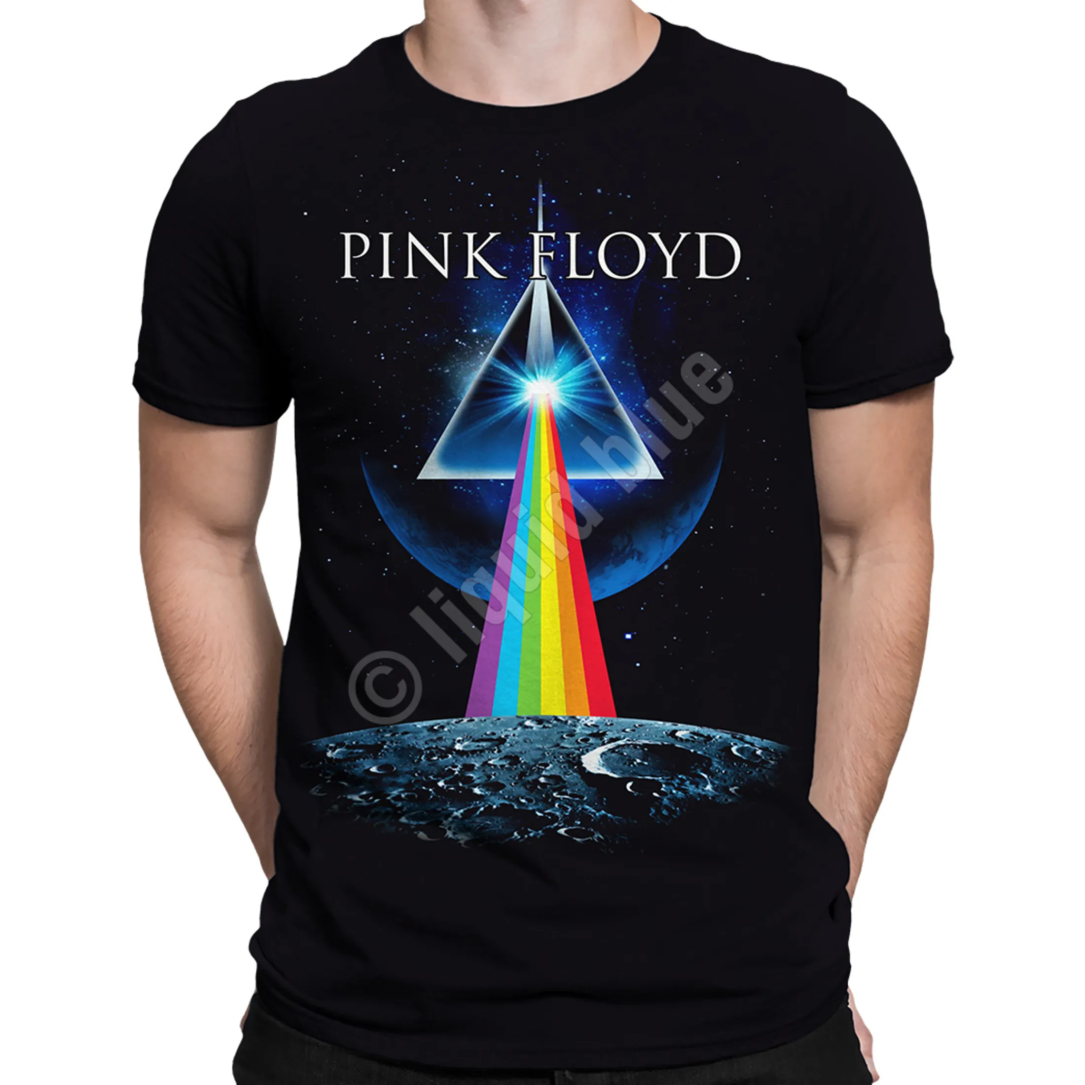 Best Dark Side Invasion Black T-Shirt T-Shirt | Pink Floyd