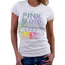 Outlet Dark Side Mist White Womens Long Length T-Shirt Women Womens Long Length | Pink Floyd