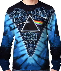Clearance Dark Side Of The Moon Tie-Dye Long Sleeve T-Shirt Long Sleeve | Pink Floyd