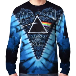 Clearance Dark Side Of The Moon Tie-Dye Long Sleeve T-Shirt Long Sleeve | Pink Floyd