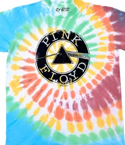 Best Dark Side Spin Tie-Dye T-Shirt T-Shirt | Pink Floyd