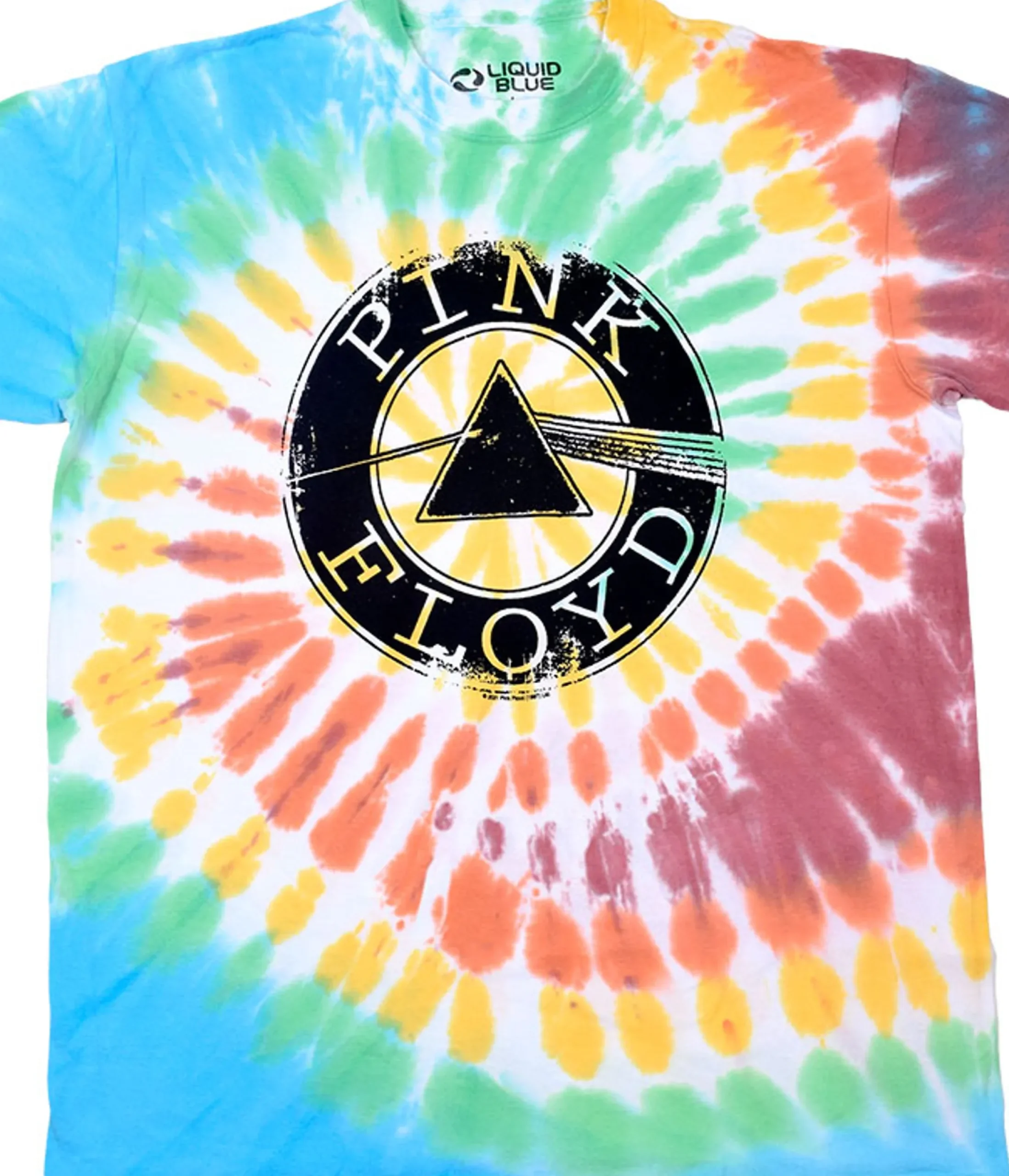 Best Dark Side Spin Tie-Dye T-Shirt T-Shirt | Pink Floyd