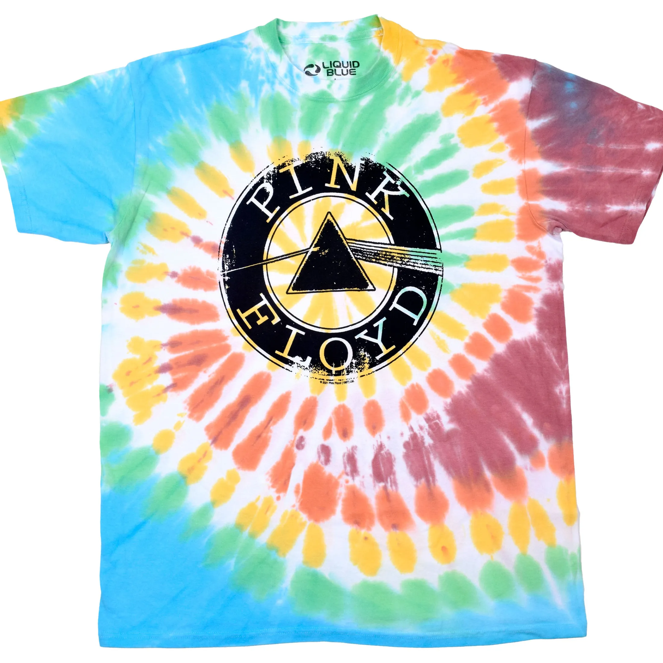Best Dark Side Spin Tie-Dye T-Shirt T-Shirt | Pink Floyd