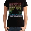Clearance Dark Side Tracks Black Juniors Long Length T-Shirt Women Juniors Long Length | Pink Floyd