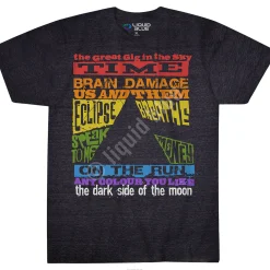 New Dark Side Tracks Dark Heather Tri-Blend T-Shirt Tri-Blend T-Shirt | Pink Floyd