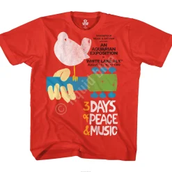 Hot 3 Days Red T-Shirt T-Shirt | Woodstock