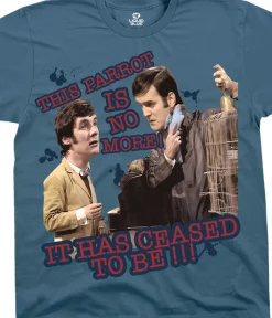 Discount Dead Parrot Blue T-Shirt T-Shirt | Monty Python