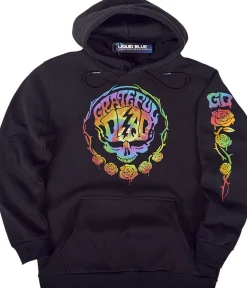 Hot Deadhead Black Sleeve Printed Hoodie Hoodie | Grateful Dead