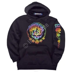 Hot Deadhead Black Sleeve Printed Hoodie Hoodie | Grateful Dead