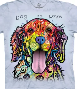 Sale Dog Is Love Classic Cotton T-Shirt T-Shirt | Pets