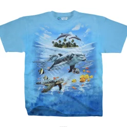 Hot Dolphin Domain Tie-Dye T-Shirt T-Shirt | Aquatic