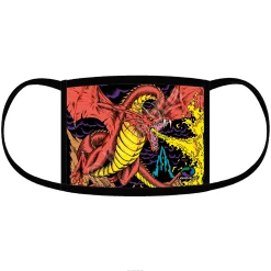 Hot Dragon Face Covering Face Coverings | Liquid Blue