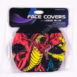 Hot Dragon Face Covering Face Coverings | Liquid Blue