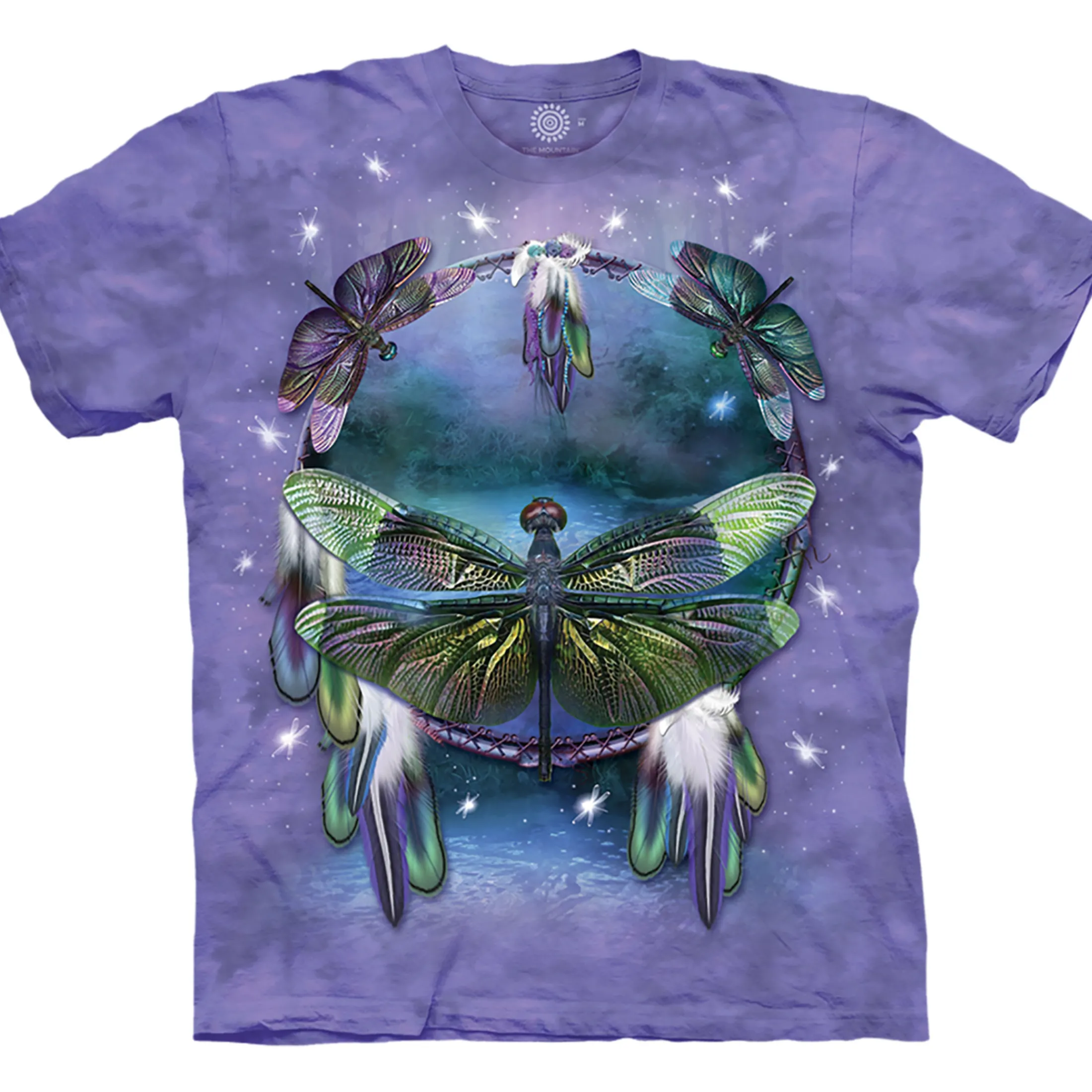 Discount Dragonfly Dreamcatcher Classic Cotton T-Shirt T-Shirt | Nature & Peace