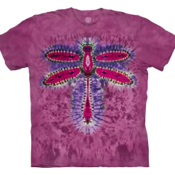 Discount Dragonfly Tie-Dye Classic Cotton T-Shirt T-Shirt | Novelty
