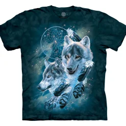 New Dreamcatcher Wolf Collage Classic Cotton T-Shirt T-Shirt | Wolf Shirt Collection