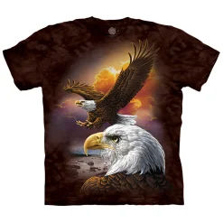 Outlet Eagle & Clouds Classic Cotton T-Shirt T-Shirt | Birds