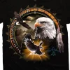 Fashion Eagle Dreamcatcher Black T-Shirt T-Shirt | American Wildlife