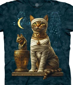 Online Egyptian Cat Classic Cotton T-Shirt T-Shirt | Halloween