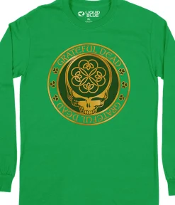 Discount Emerald Dead Long Sleeve T-Shirt Long Sleeve | Grateful Dead Emerald Dead