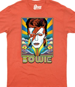 Fashion Fashion Orange Heather Poly-Cotton T-Shirt Poly-Cotton T-Shirt | David Bowie