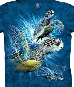 Online Find 9 Sea Turtles Classic Cotton T-Shirt T-Shirt | Aquatic