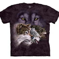 Online Find 9 Wolves Classic Cotton T-Shirt T-Shirt | Wolf Shirt Collection